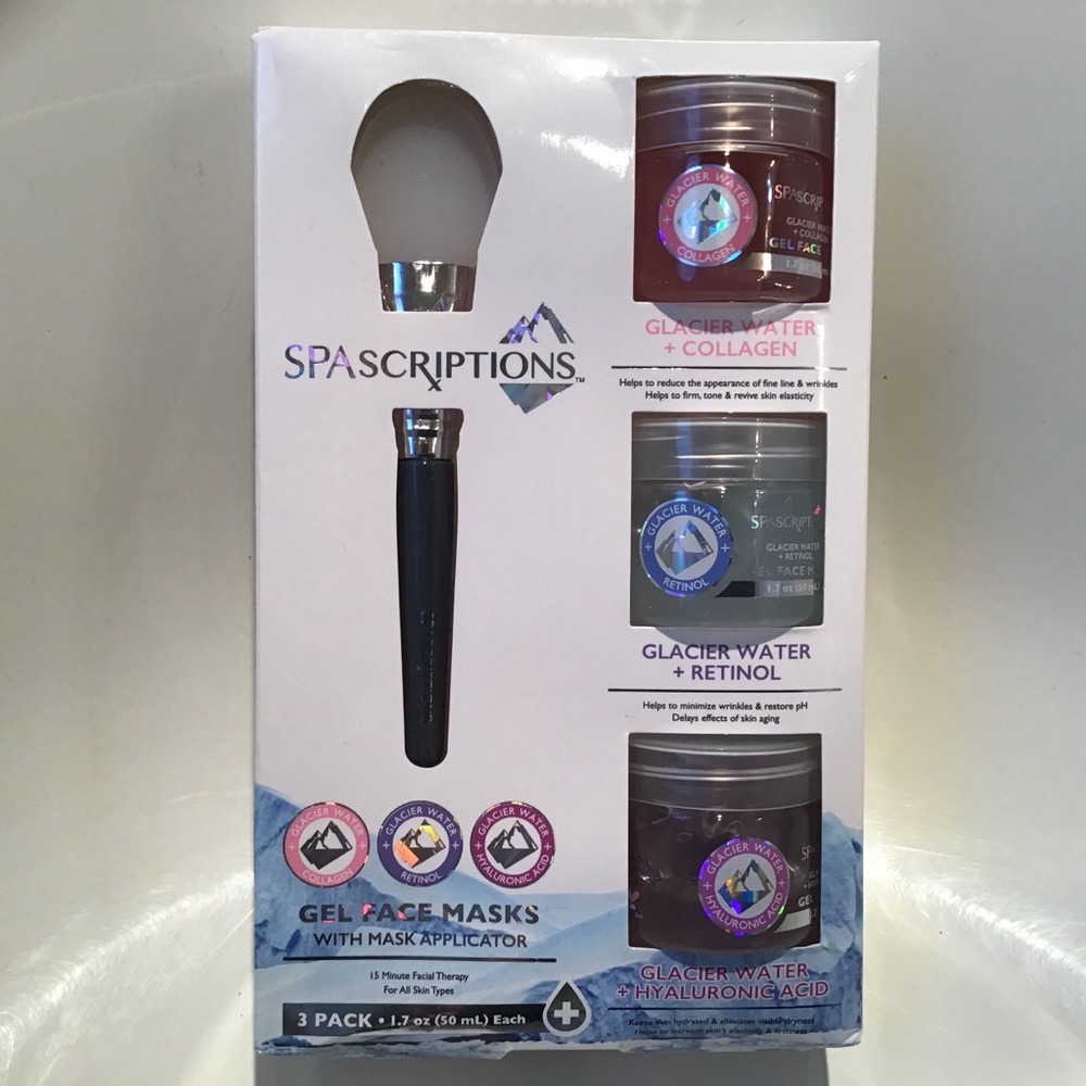 SPASCRIPTIONS 4 piece facial therapy masks nib